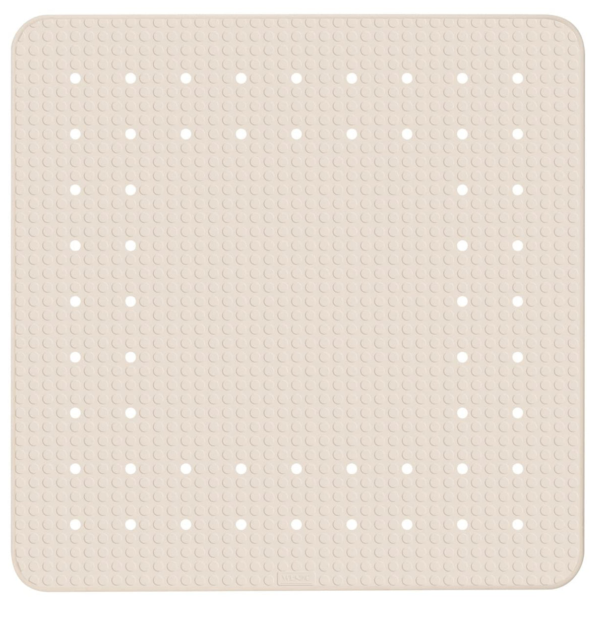 WENKO Alfombra ducha Mirasol 54x54 cm, Beige, 54x54cm