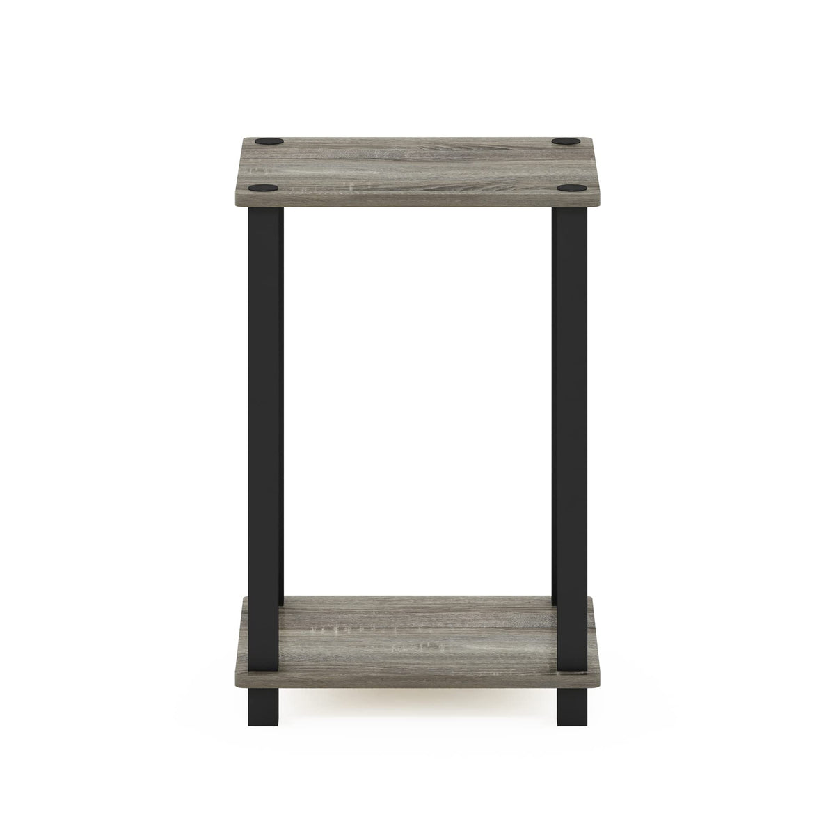Furinno Simplistic Side Table, 2-Tier Small End Table with Open Shelf, Easy Assembly Toolless Night Stand, Nightstand, for Living Room, Bedroom