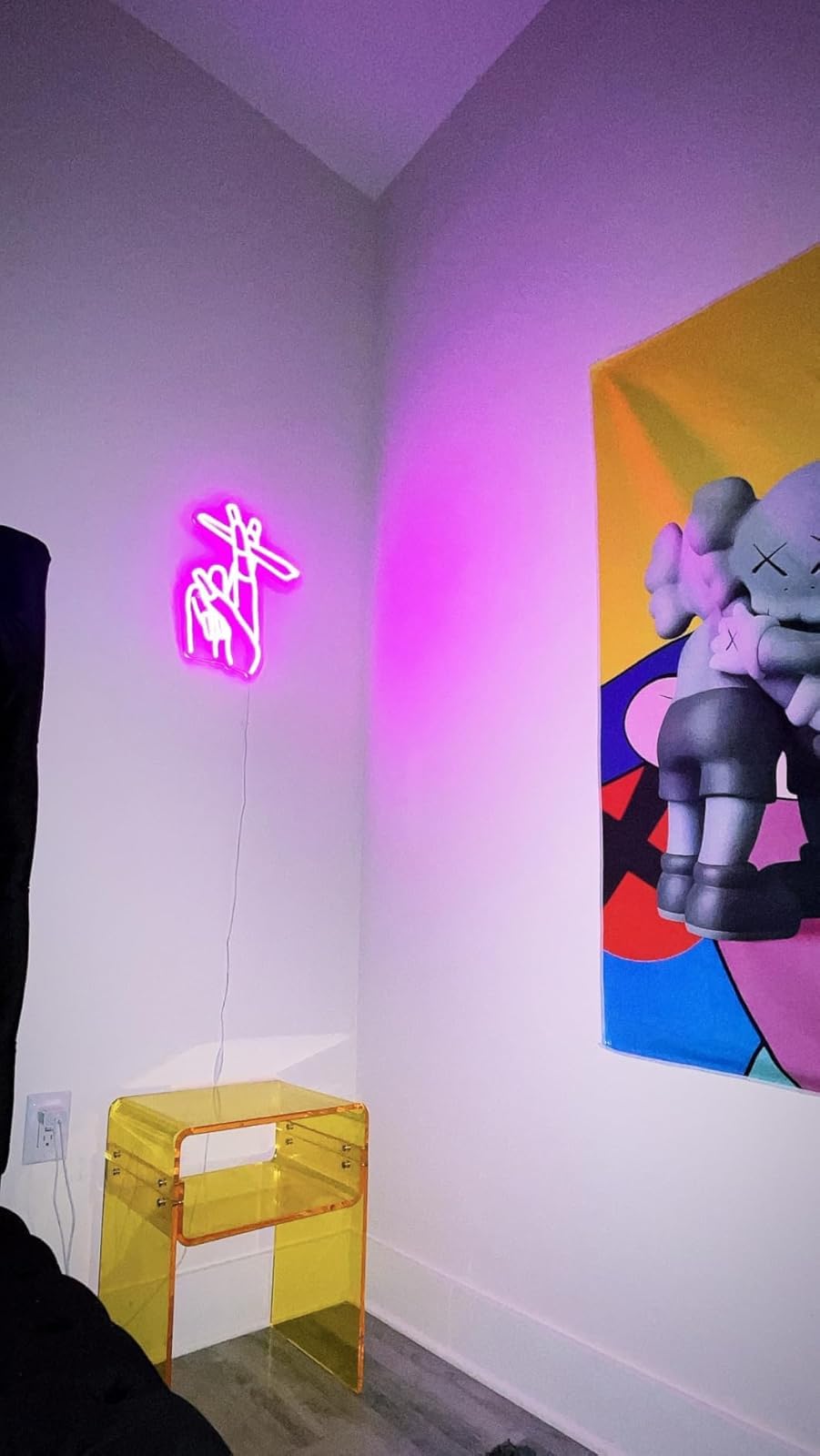 solaround Acrylic Side Table, Yellow