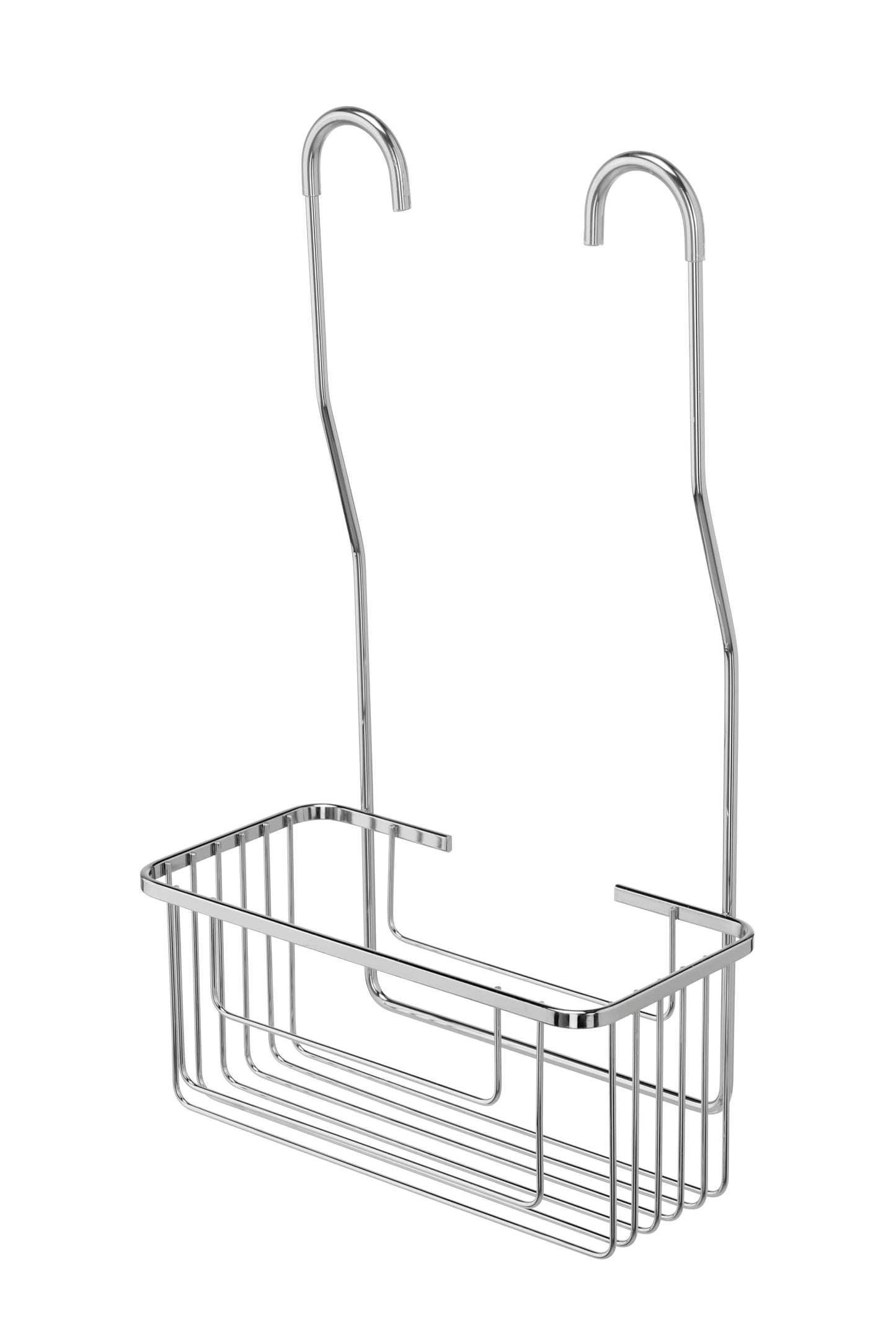 Croydex Shower Caddy Hanging Shower Storage - Hook Over Riser Rail with No Drilling Required, Space Saving Bathroom Storage Solution, Rust Free -