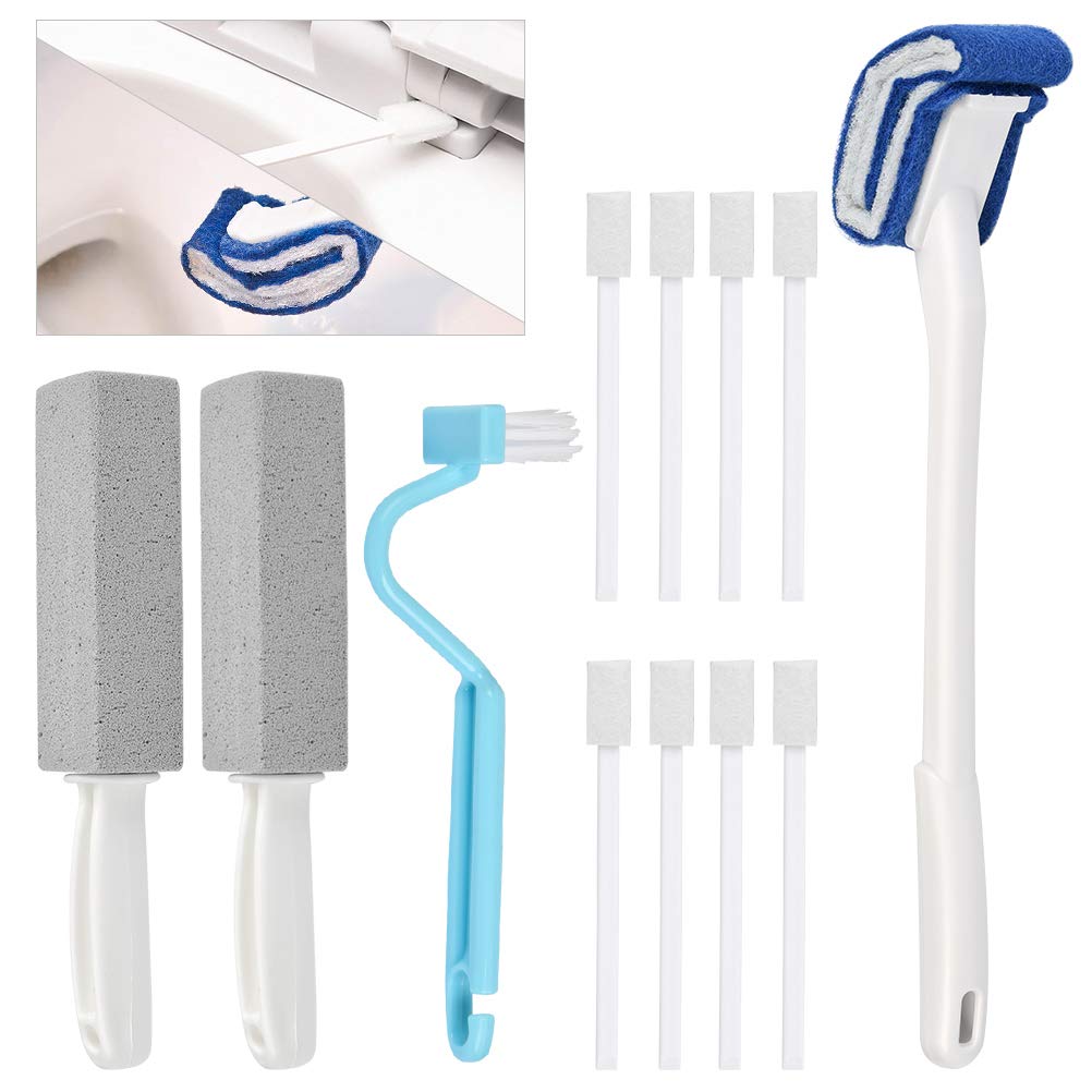 FOCCTS 12 Pcs Pumice Cleaning Stones Set Extremely Powerful Toilet Cleaner Toilet Rim Cleaning Brushes Used for Removing Stubborn Stains and Limescale