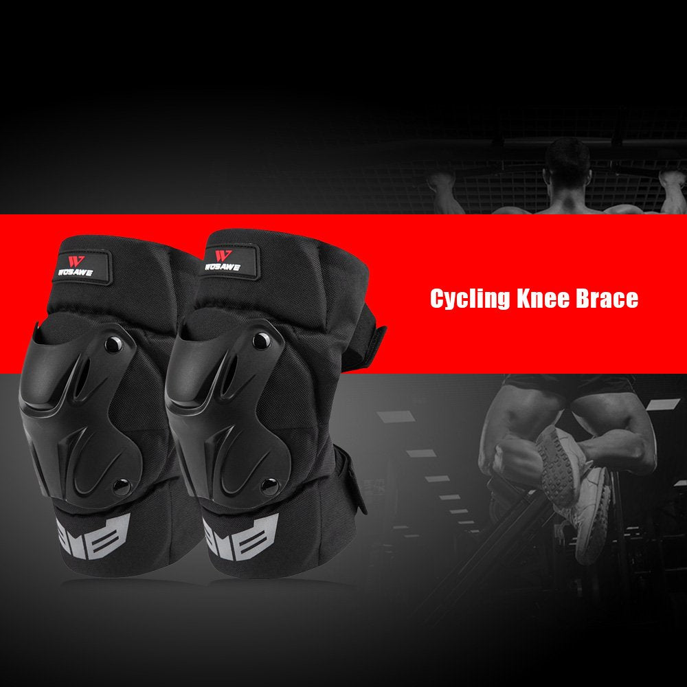 Lixada 1 Pair Cycling Knee Brace Bicycle MTB Bike Motorcycle Riding Knee Support Protective Pads Guards Outdoor Sports Cycling Knee Protector Gear