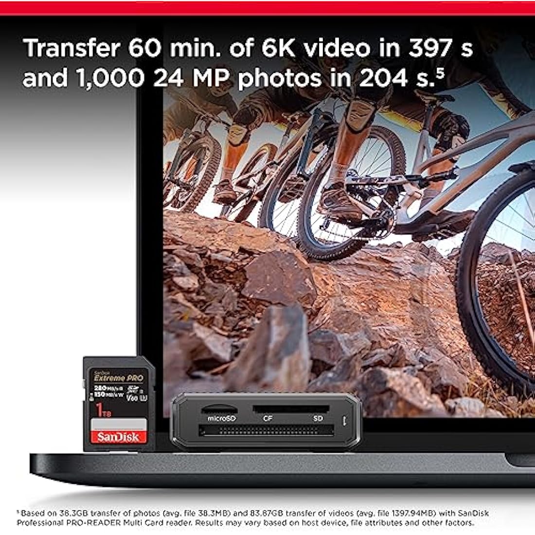 SanDisk 64GB Extreme PRO SDXC, Card up to 280MB/s, UHS-II, Class 10, U3, V60