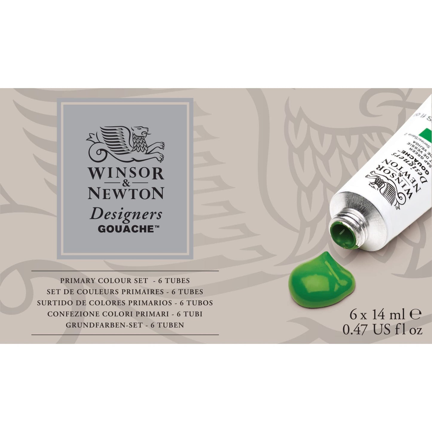Winsor & Newton 690174 Designers Gouache Primary Colour Paint Set