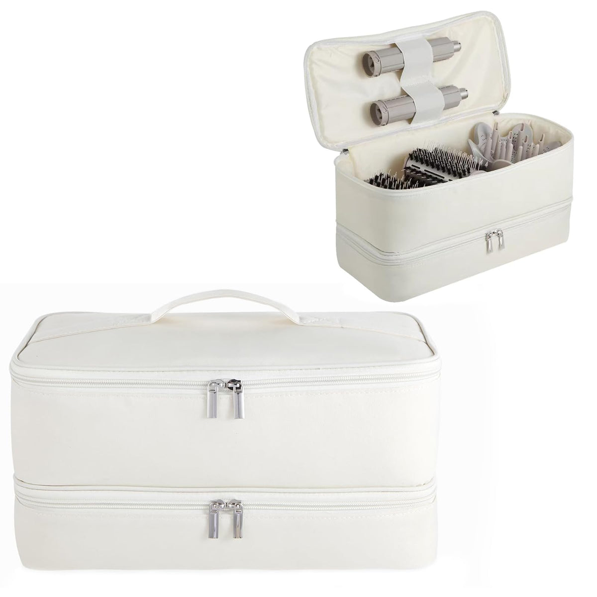 GENCAM Double-Layer Carrying Case for Shark Flexstyle, Travel Case for Shark 430/440 Flex Style, Portable Storage Case for Dyson Airwrap Styler and