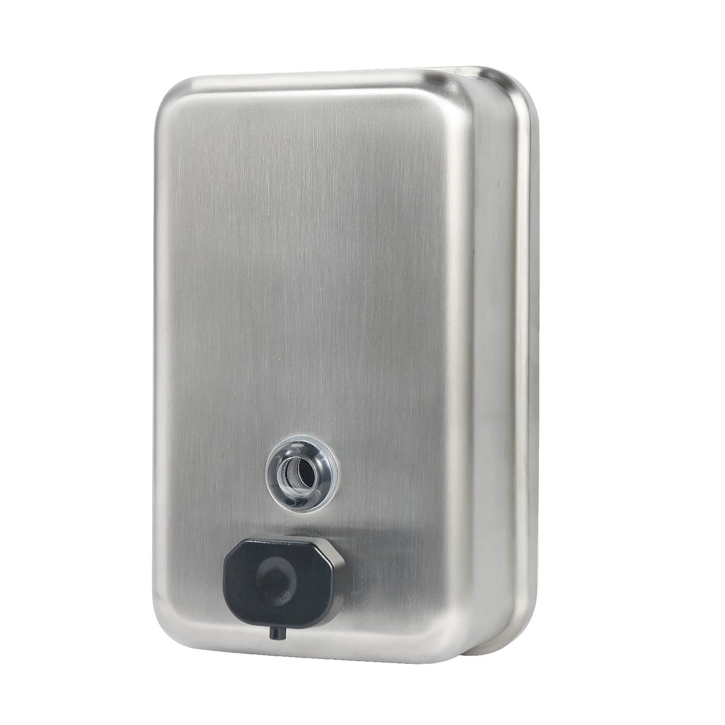 Stardrix Heavy Duty Stainless Steel Wall Mount Soap Dispenser, 1100ml/37oz, with Corrosion Proof Lining and Anti-Leak Pump for Commercial & Home