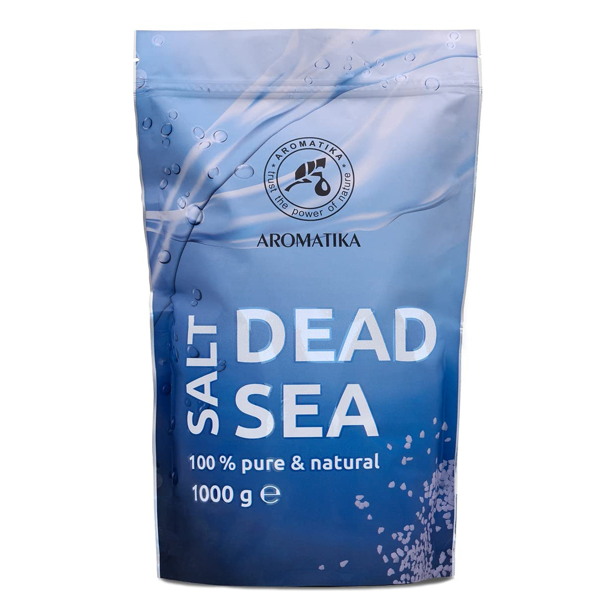 Bath Salt with Dead Sea Salt 1kg (zipper) - 100% Pure and Natural - Dead Sea Salts 1000g - Body Care - Best Benefits for Good Sleep - Beauty - Bathing