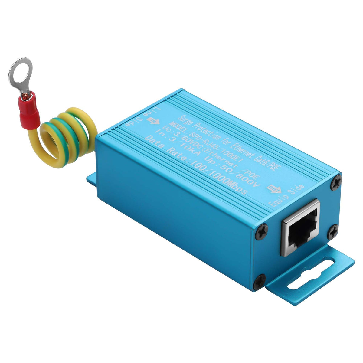 GINTOOYUN EPOE Industrial Grade 2-in-1 Lightning Arrester Network Monitoring Camera Power Surge Protector Lightning Arrester