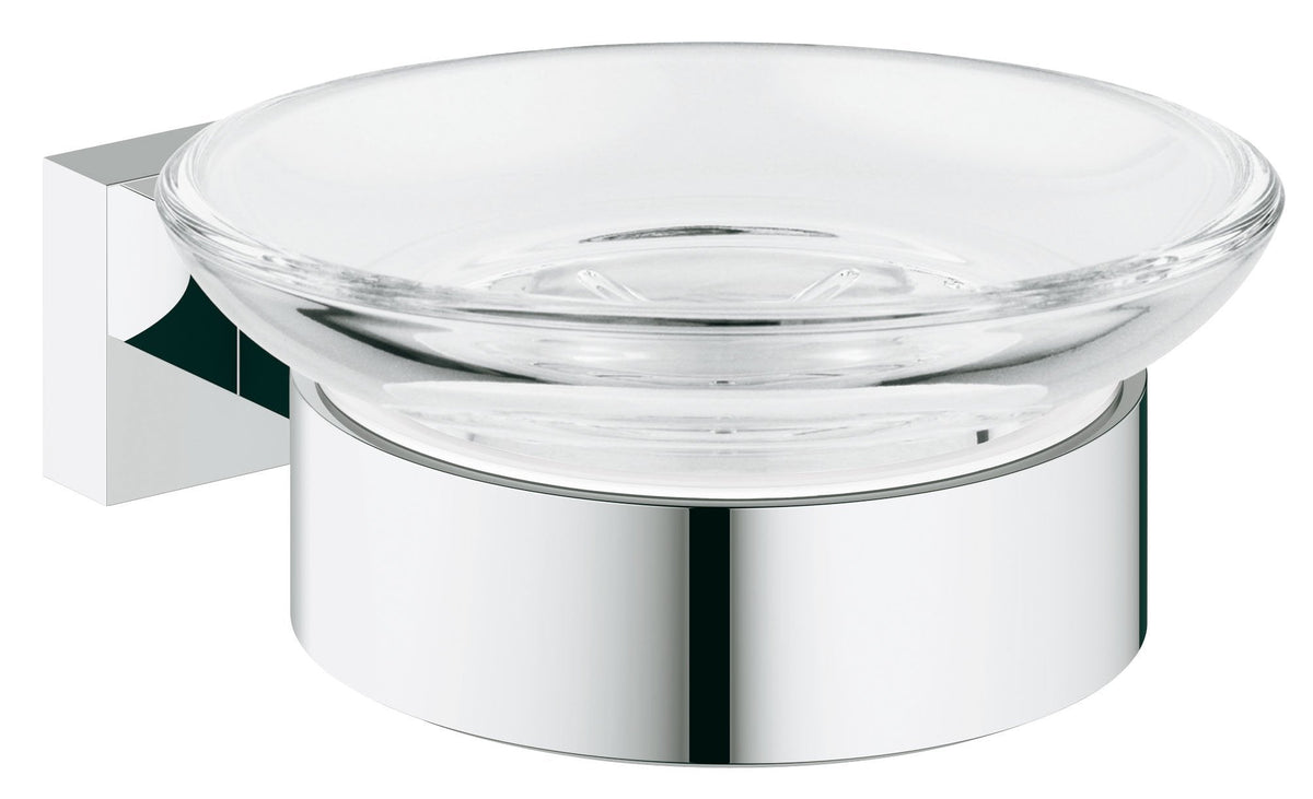 GROHE 40754001 Essentials Frame cube Set with Soap Dish Silver