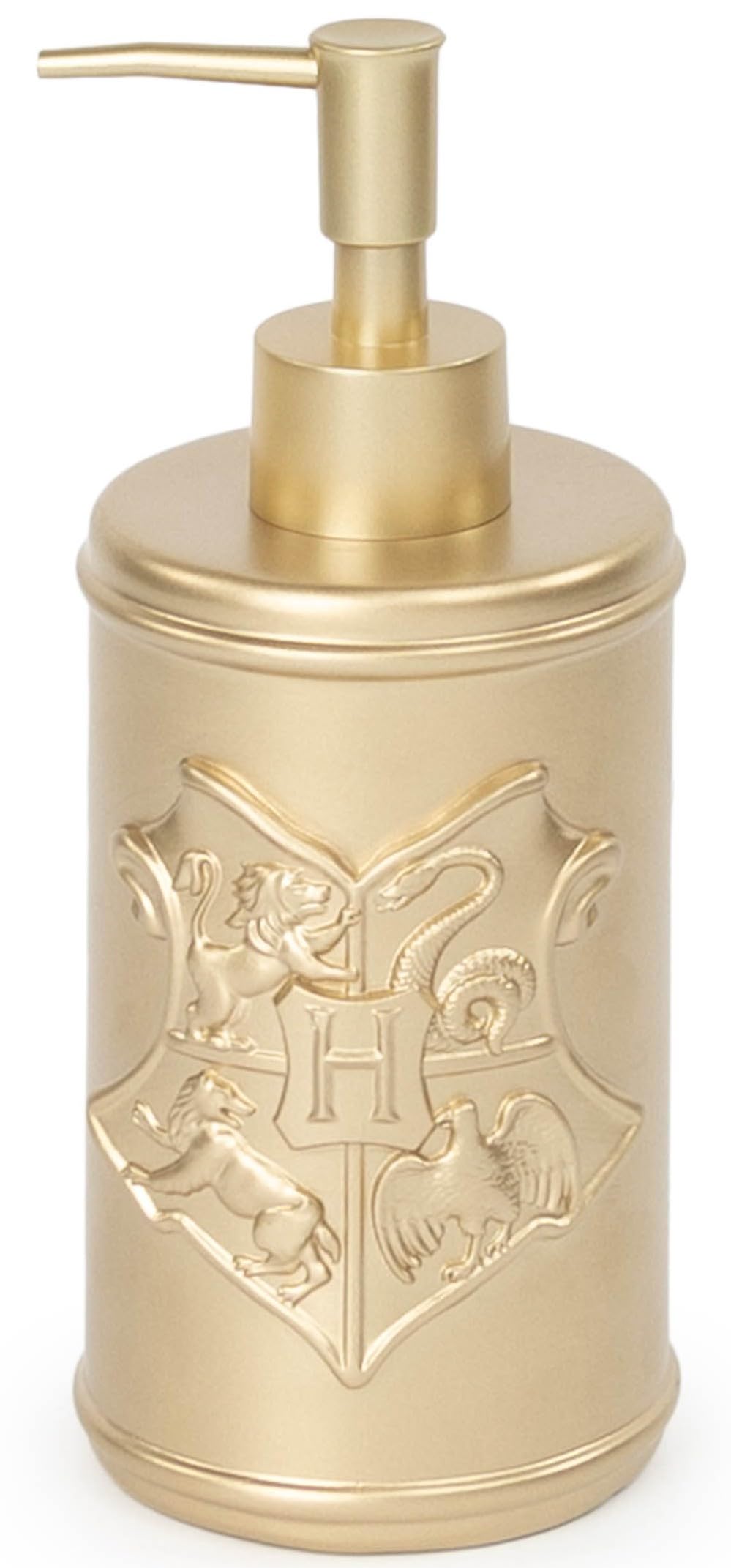 Jay Franco Harry Potter Soap Dispenser - Gold Resin Lotion Pump - Hogwarts Bathroom D?cor