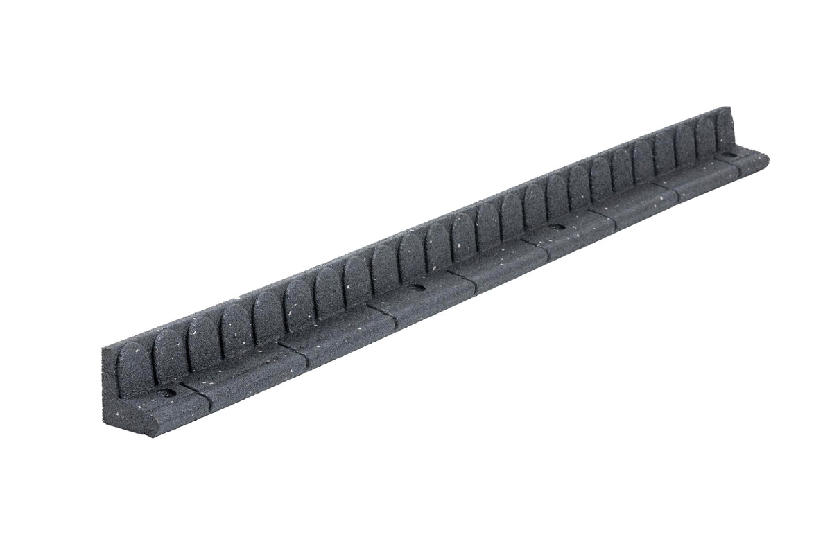 Nicoman Lawnmover Friendly Garden Border 4-ft Rubber Landscape Grass Lawn Mower Edging Section 120cm, Grey, Pack of 4