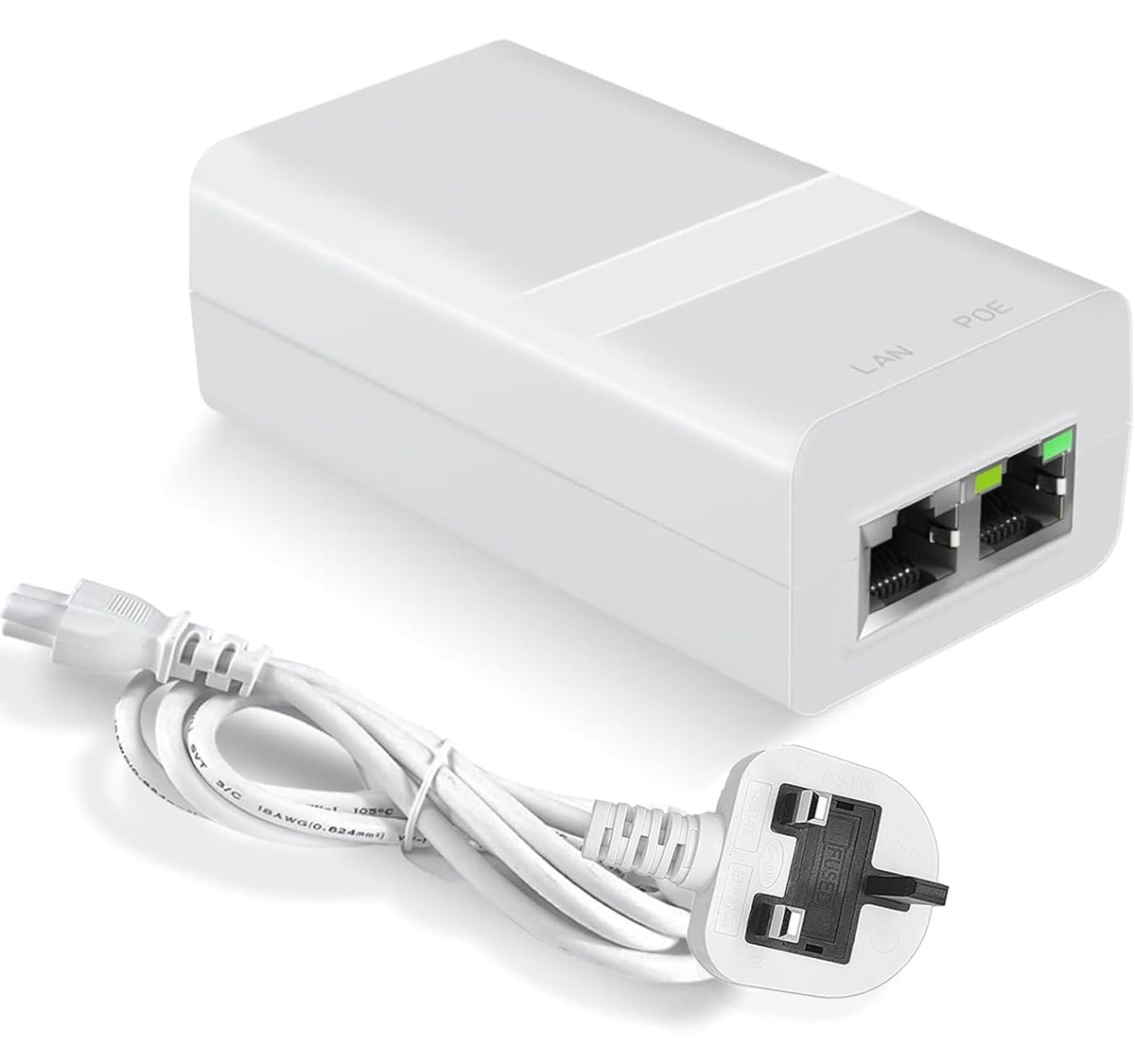 PROCET Gigabit PoE Injector 36V-48V 15.4W IEEE802.3af Standard Compliance PoE Ethernet Adapter for eero PoE 6, UniFi U6 Pro, U6 Mash Pro, G5 Bullet,
