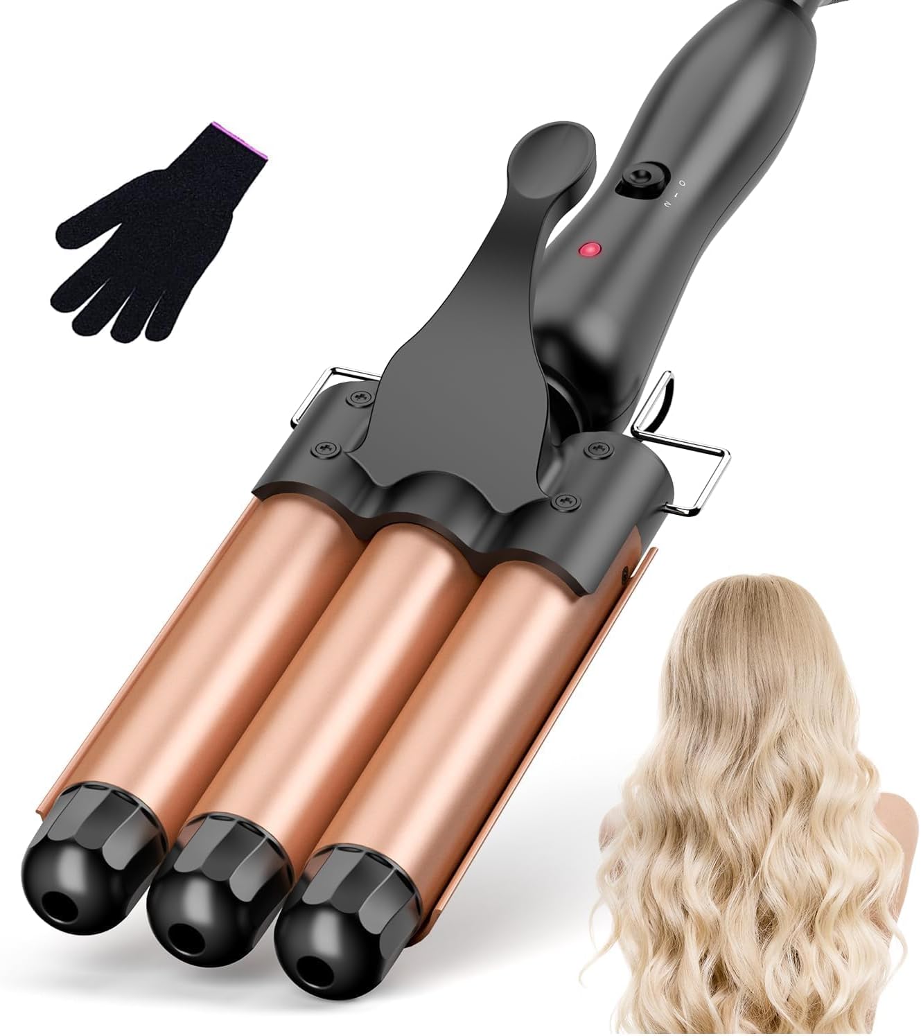 Bestope Ray 25mm Hair Waver, Used- very good, turns on, heats up, open, scruffy box