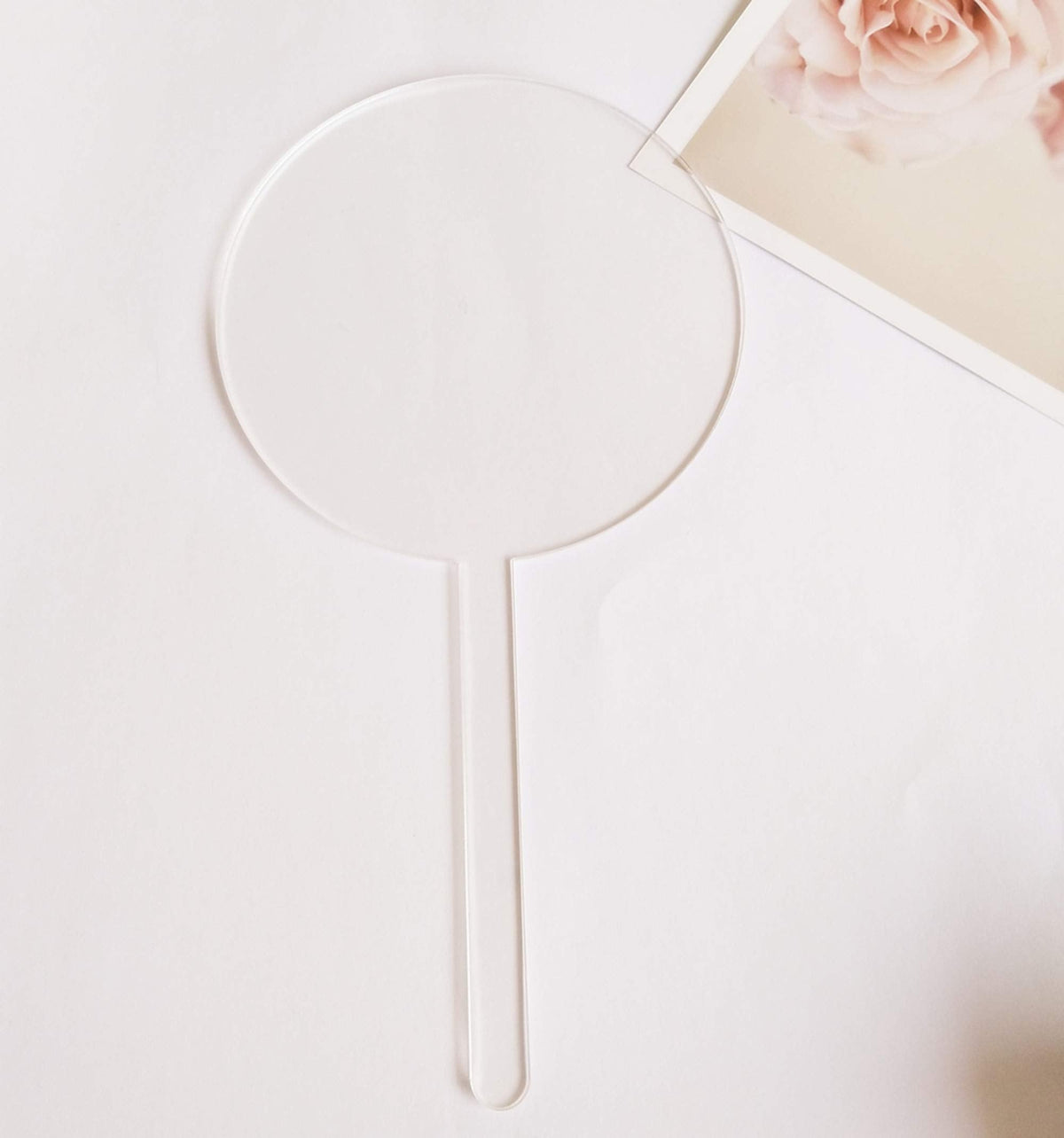 12PCS Round Clear Acrylic Cake Topper Blanks for Wedding, Birthday Festival Party Decorations