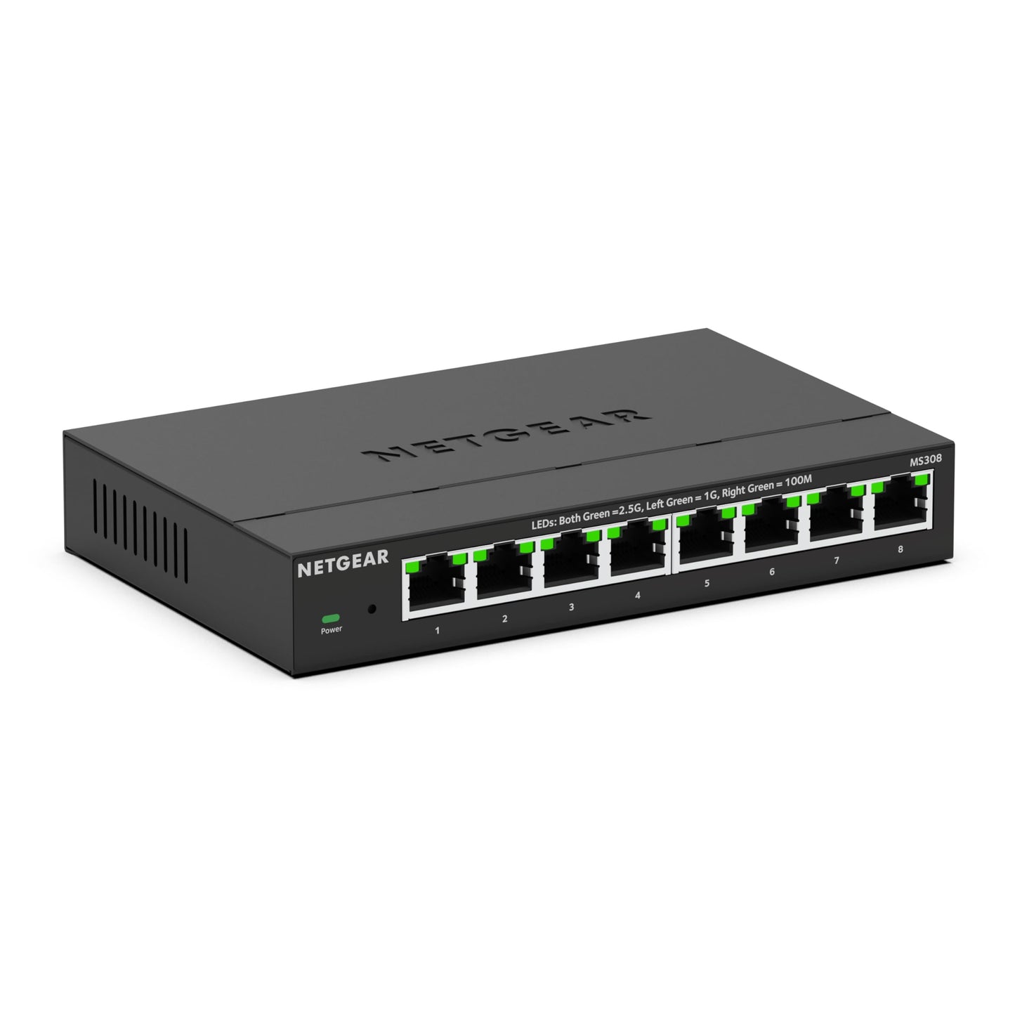 NETGEAR 8-Port Multi-Gigabit Ethernet Unmanaged Network Switch (MS308) - with 5 x 1G/2.5G, Desktop or Wall Mount, and Limited Lifetime Protection