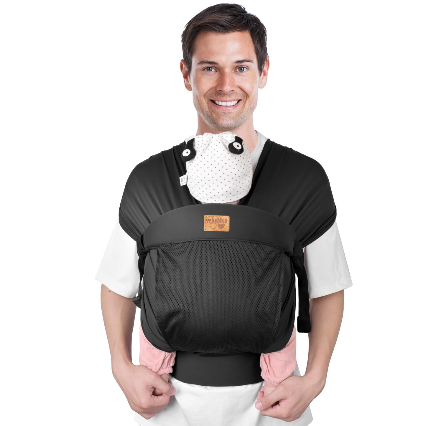 vrbabies Baby Sling Carrier,Ergonomic,Lightweight and Mesh Breathable Baby Carrier for 3-12kg,Easy to Wear Suitable for Mom and Dad