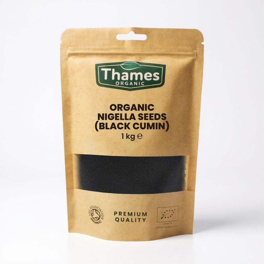 Organic Nigella Seeds (Also Known as Black Cumin or Kalonji) - 100% Pure and Natural - Nutritious, Flavorful, and Versatile Ingredient - Resealable