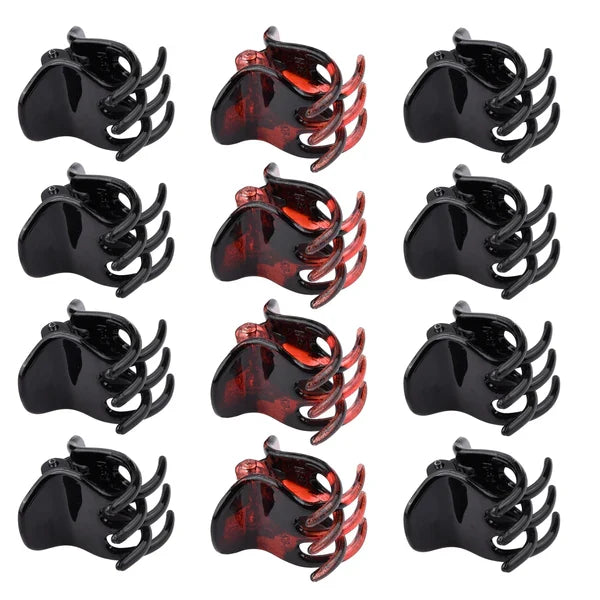 Fine Lines UK 12 Midi Claw Clips: Secure & Stylish Hold for All Hair Types (Small)
