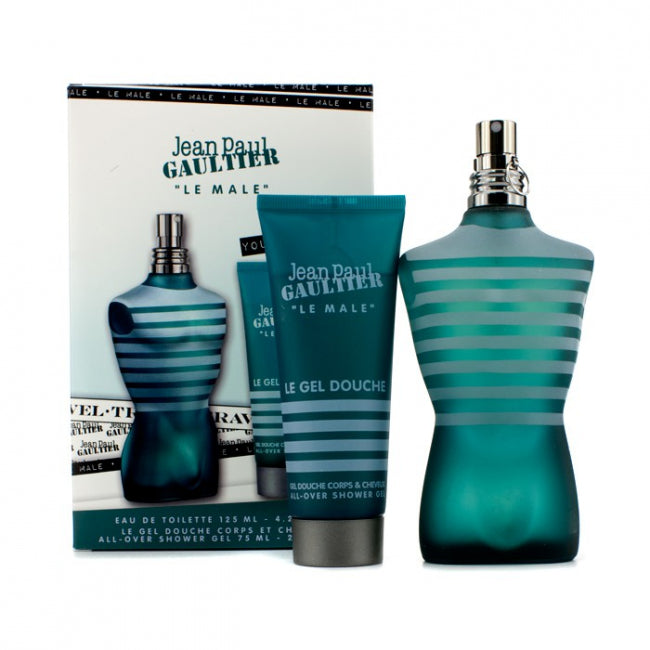 Jean Paul Gaultier Le Male Gift Set 125ml EDT + 75ml All-Over Shower Gel Men's Fragrance