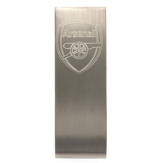Arsenal FC Stainless Steel Money Clip with Engraved Crest
