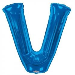 34" Letter Balloon - V - Blue