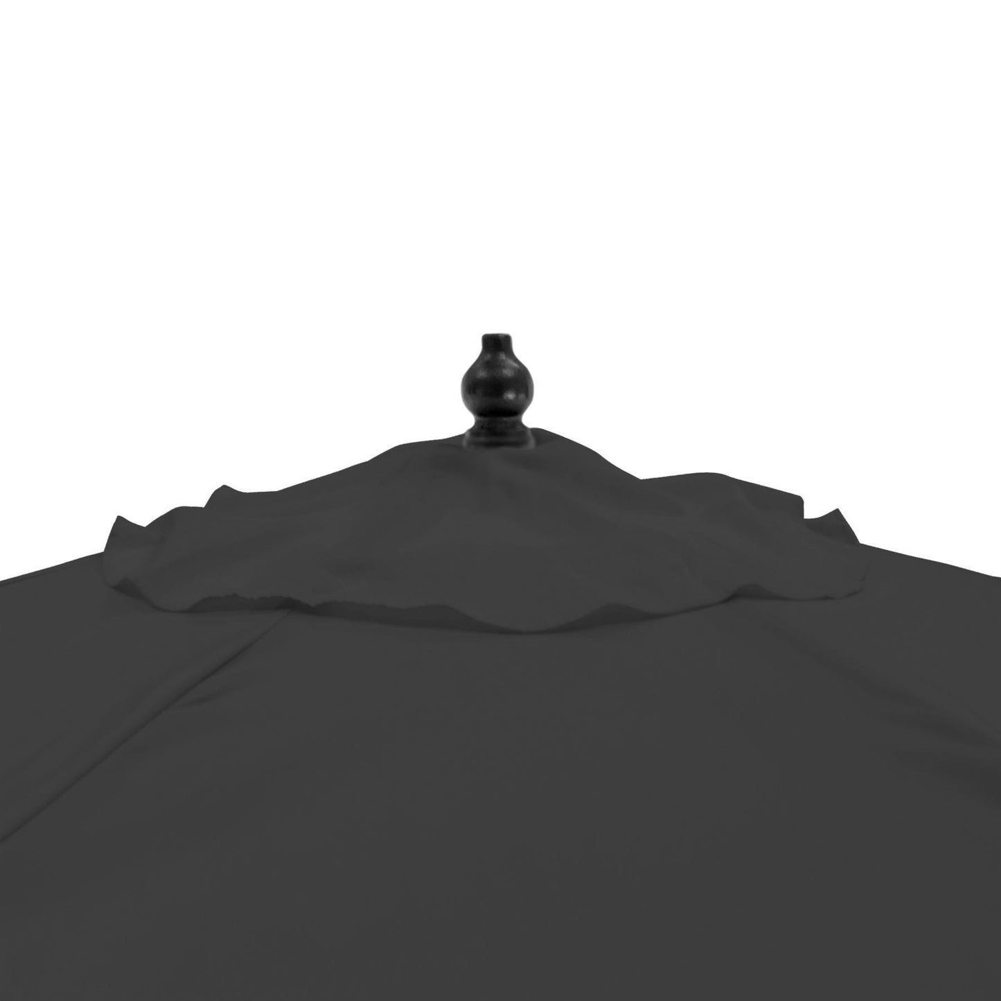 2.7m x 2.5m Wooden Garden Parasol with Black Concrete Base