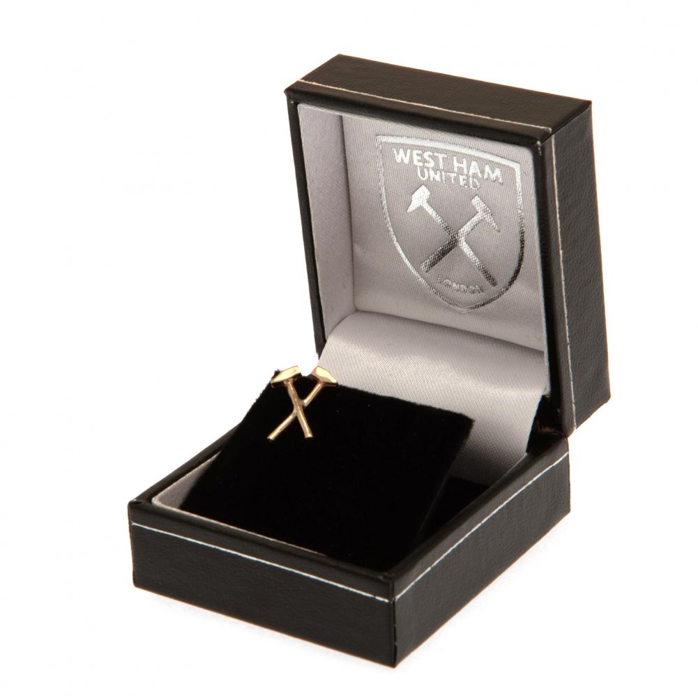 West Ham United FC 9ct Gold Earrings