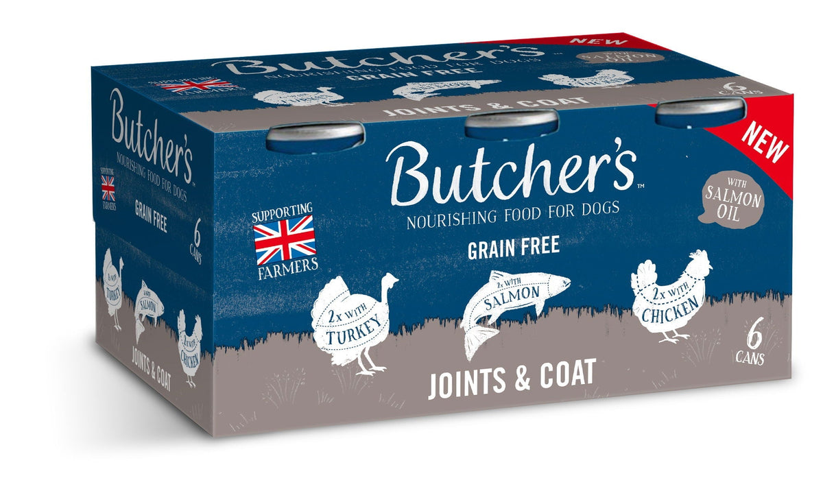 Butcher's Joints & Coat Dog Food Cans – 18 x 390g