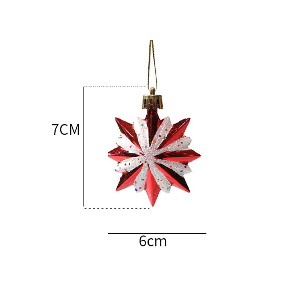 Christmas Painted Special-shaped Ball Pendant