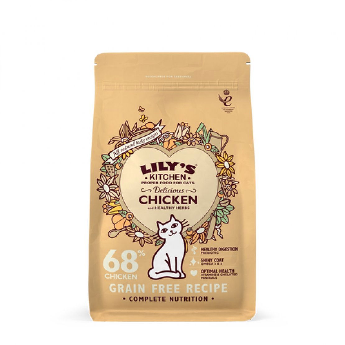 Lily's Kitchen Cat Chicken Casserole Adult Dry Food – 2kg / 800g