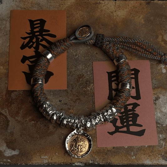 Yellow Jambhala 999 Silver Braided Cord Bracelet