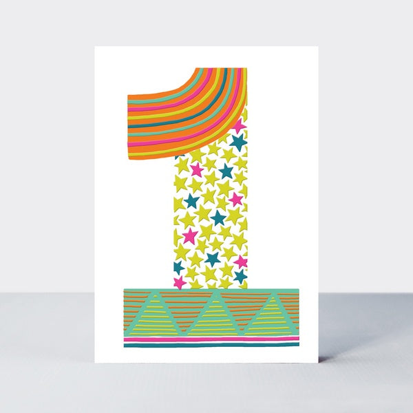 Birthday Card - Age 1: Pop