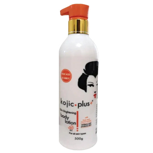 Kojie San Kojic Plus Kojic Acid & Carrot Skin Brightening Lotion for Even Tone & Radiance 500 g/17.64 oz