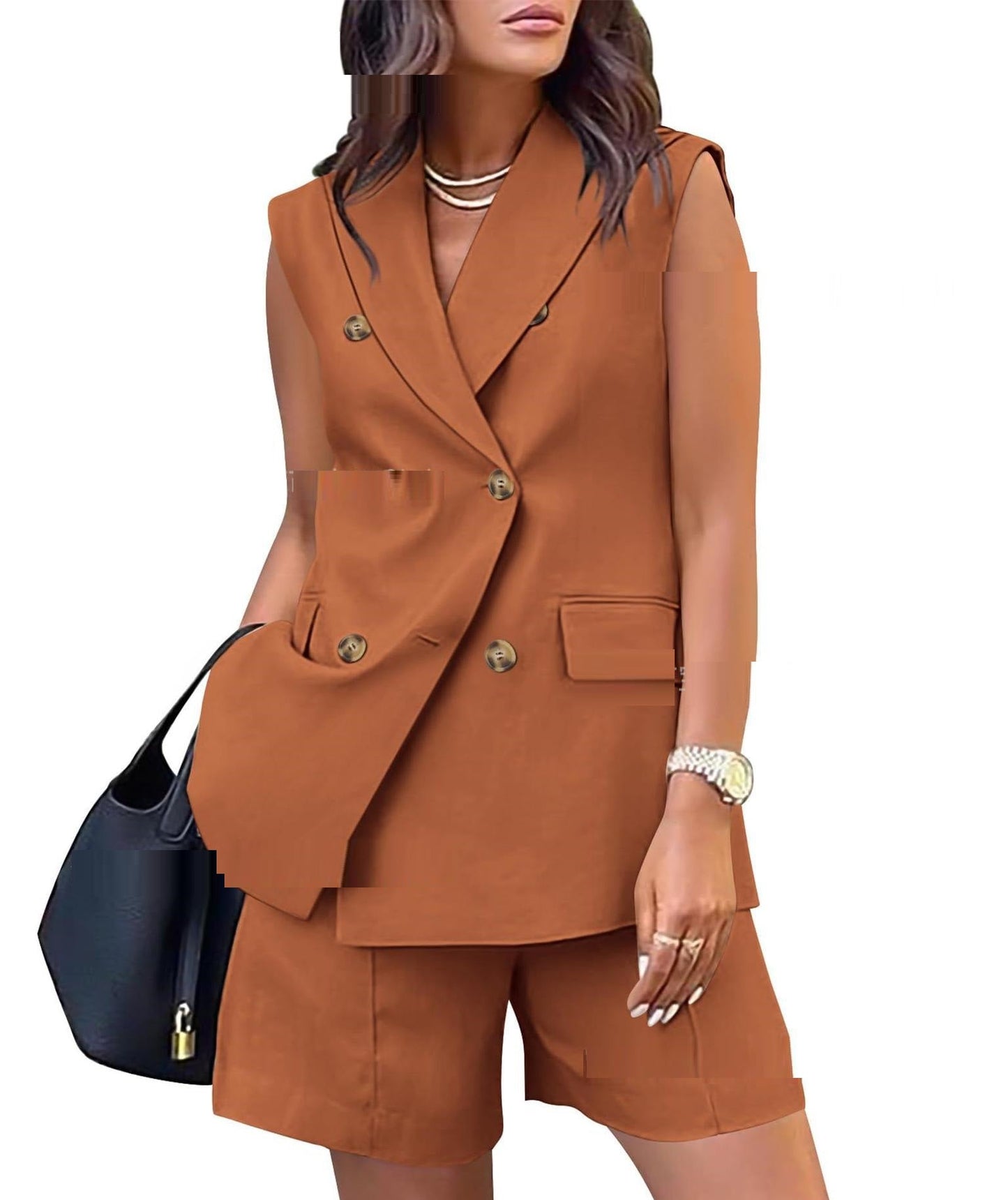 Business Temperament Double Breasted Suit