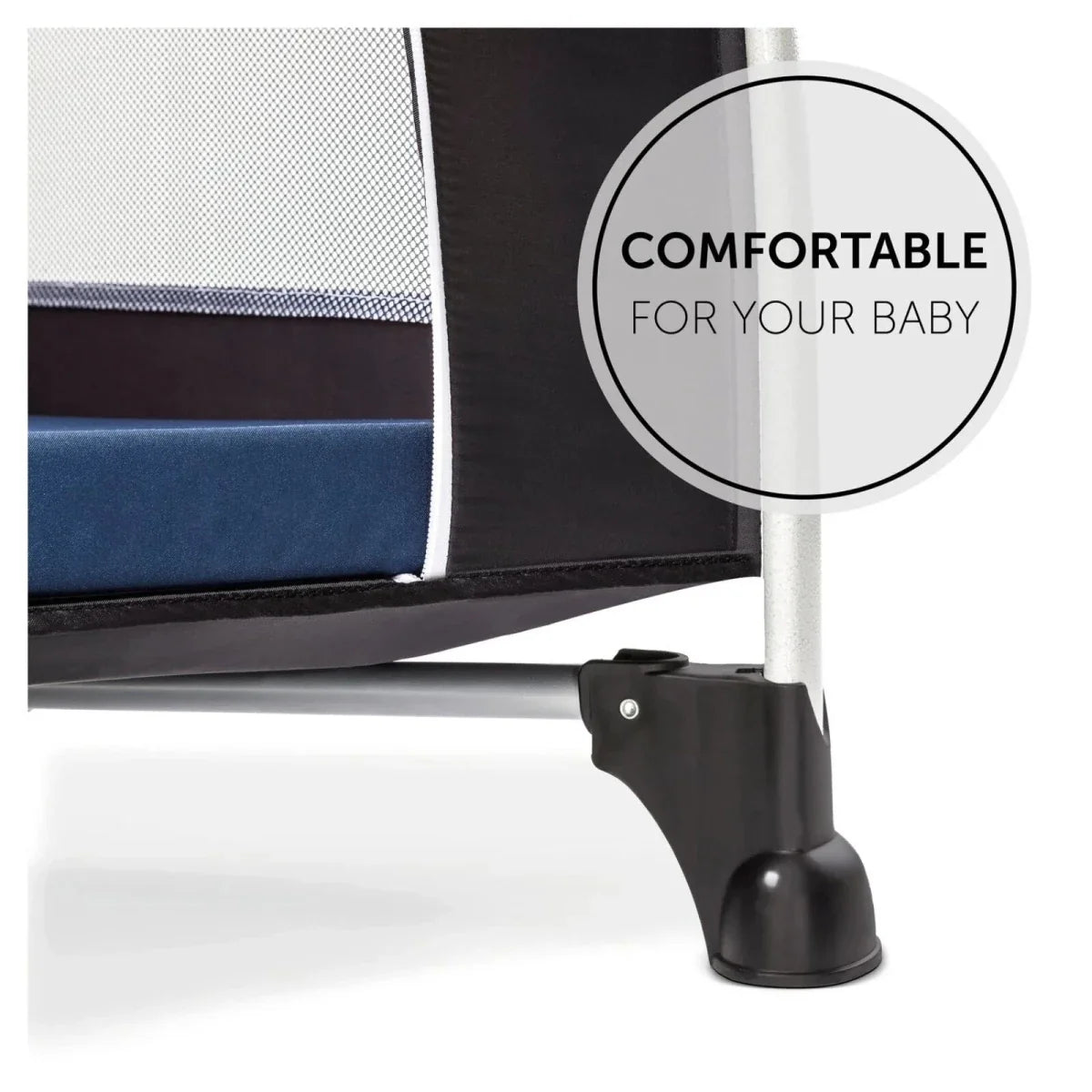 Hauck Sleeper Travel Cot Mattress 120 x 60cm - Navy