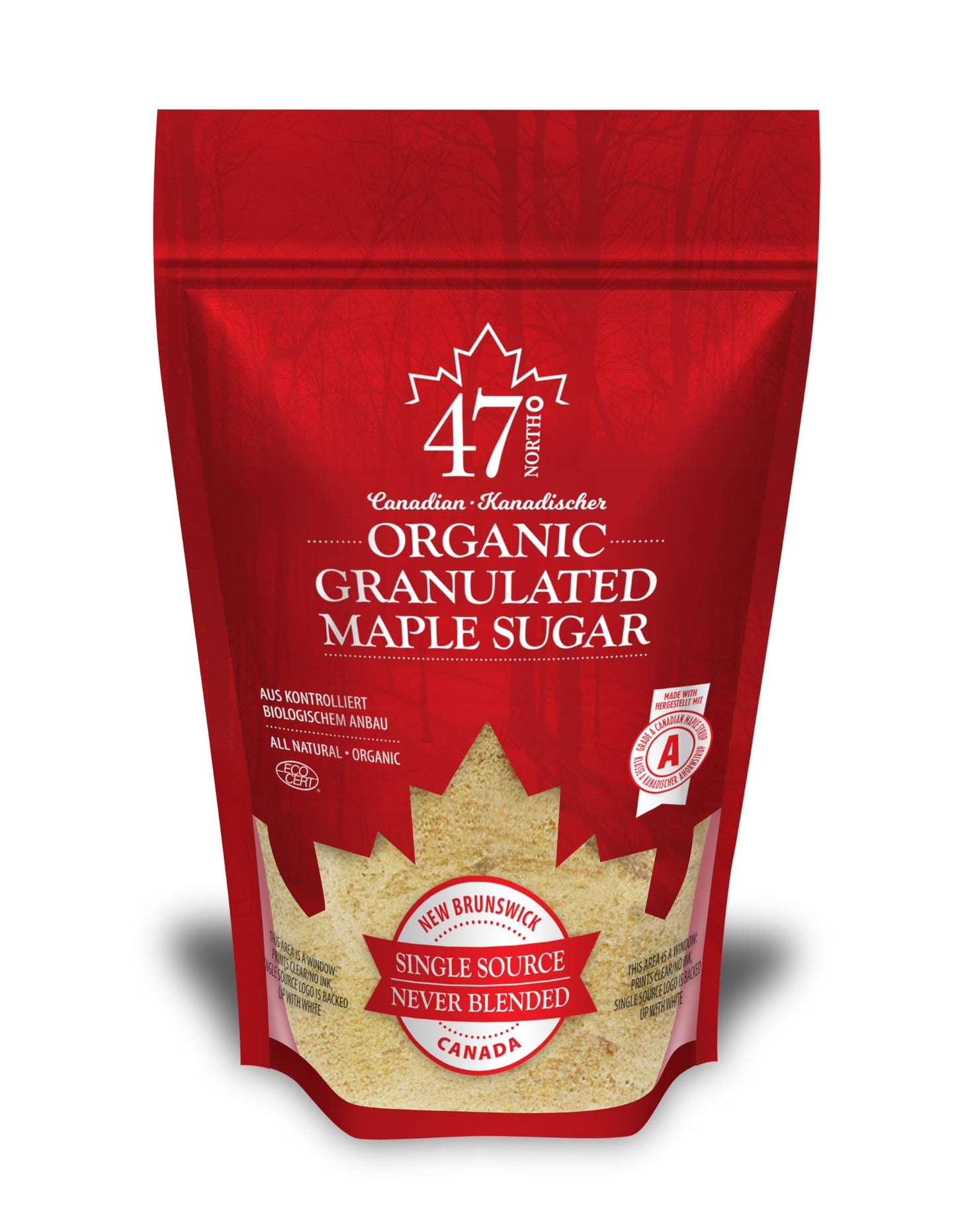 47? Single Source Canadian Organic Maple Sugar (250g)