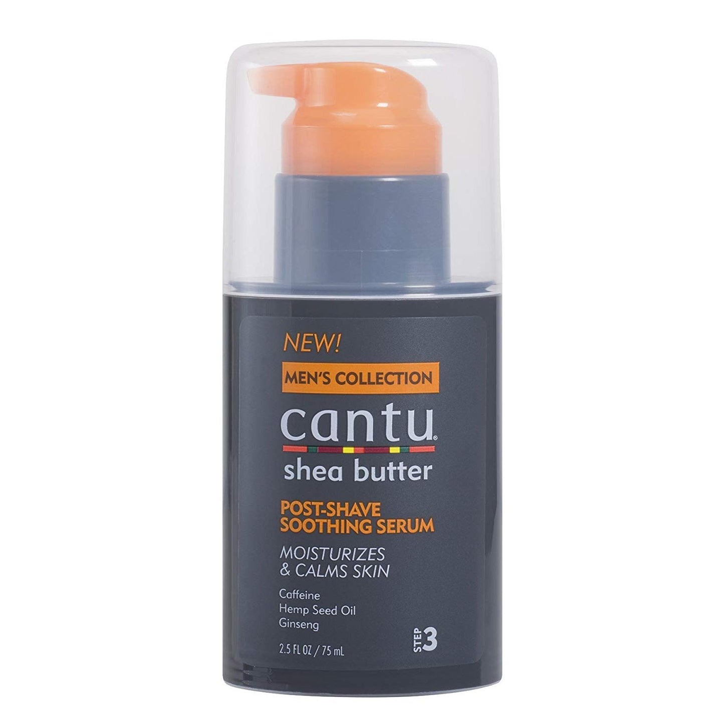Cantu For Men Post-Shave Soothing Serum 2.5 oz / 75 ml - For Razor Bump Prevention & Soothing Skin