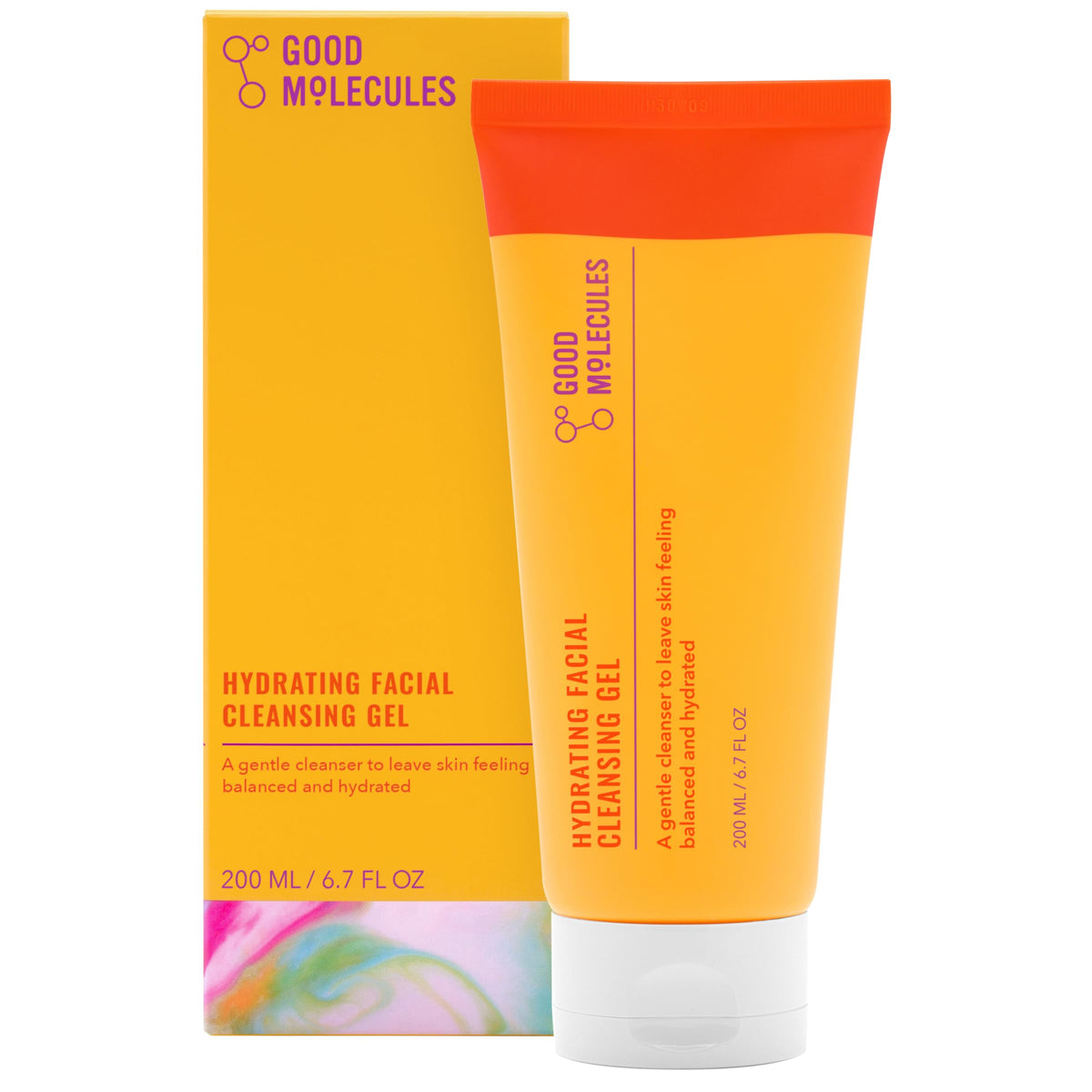 Good Molecules Hydrating Facial Cleansing Gel Face Wash With Rosewater And Pineapple Skincare For Face, Brighten, Cleanse And Moisturize