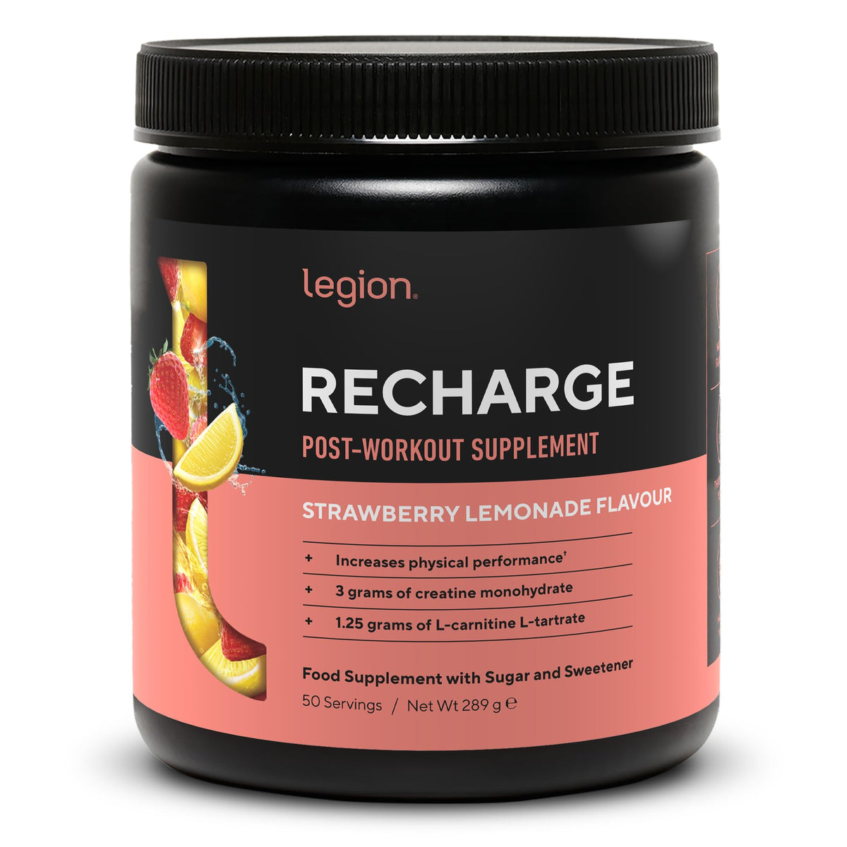 LEGION Recharge Post Workout Drink - Micronized Creatine Monohydrate Natural Post Workout Recovery Drink - Muscle Builder & Recovery Booster Post