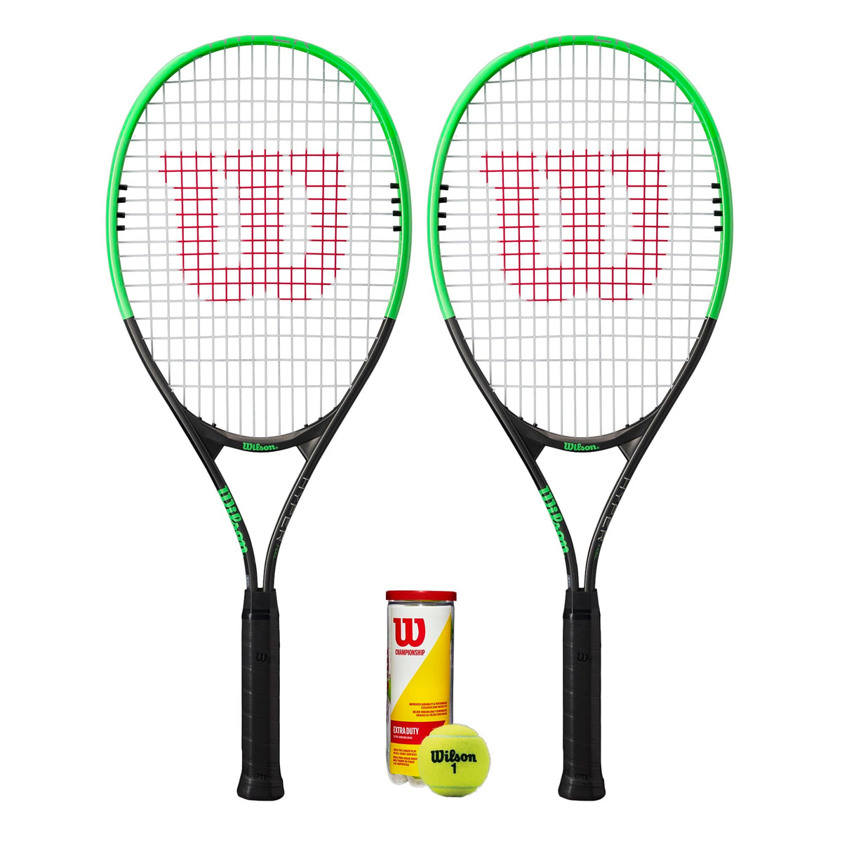 Wilson 2 x Pro Staff Precision XL Tennis Rackets + 3 Tennis Balls