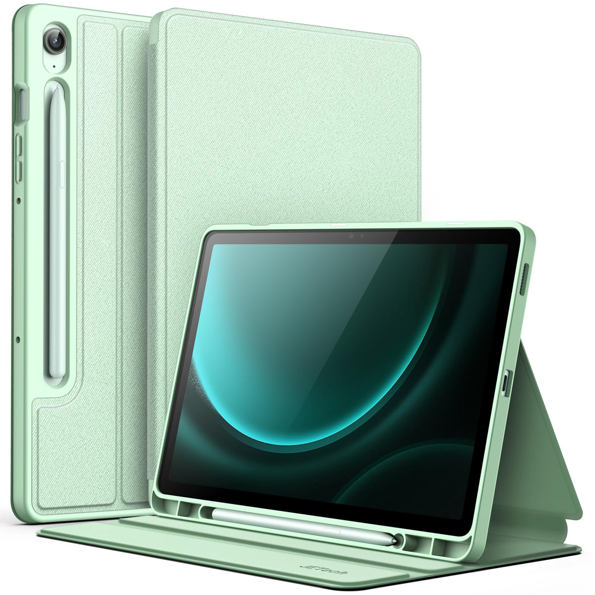 JETech Case for Samsung Galaxy Tab S10 Lite / S10 FE / S9 FE 10.9-Inch with S Pen Holder, Slim Folio Stand Protective Tablet Cover, Multi-Angle