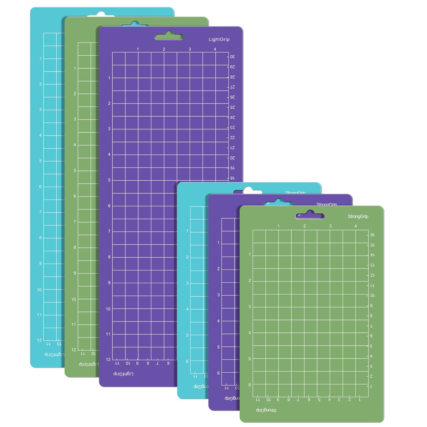 6Pcs Cutting Mat for Cricut Joy 4.5? X12?+ 4.5?X6.5? (Standardgrip, Lightgrip, Stronggrip), Non-Slip&Durable Replacement Cutting Mat, Adhesive Sticky
