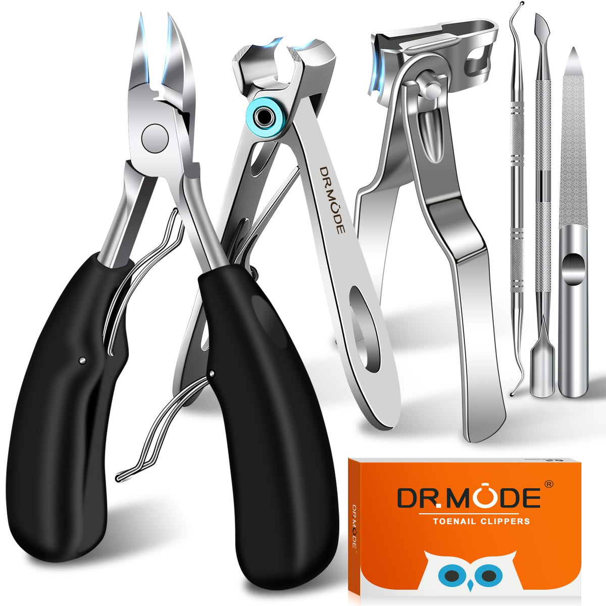 Toenail Clippers for Thick Nails for Senior - Professional Large Toe Nails Clippers with Wide Jaw Opening,Long Handle Sharp Heavy Duty Nail Clipper
