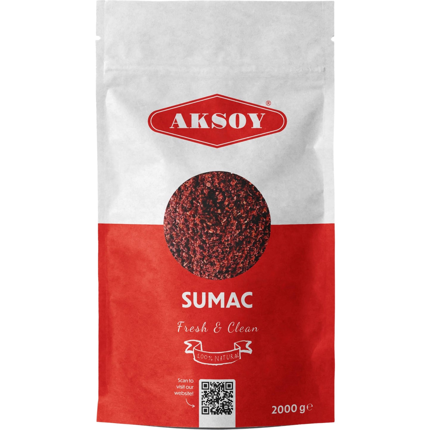 Aksoy Premium Ground Sumac 2KG - 2x1KG | Perfect for Seasoning, Salads, Meat Dishes & Dressings | Non-GMO, Tangy & Aromatic, Ideal for Mediterranean &