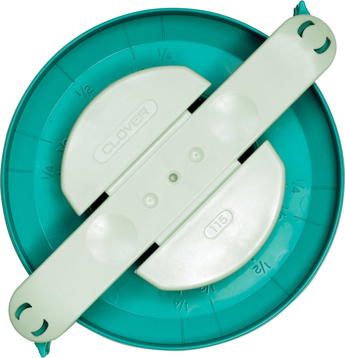 clover 3128 Clover Pom Maker Extra Large, Turquoise/White, 1