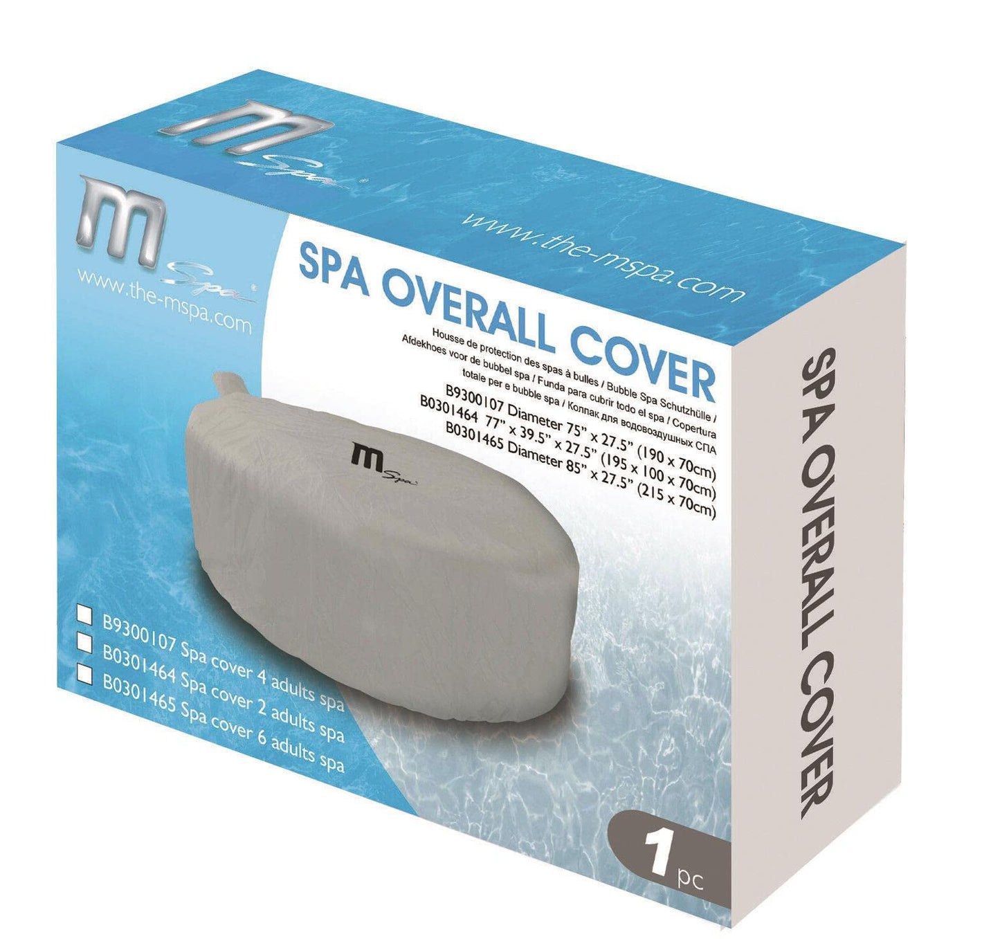SHATCHI 190 x 70cm Thermal Hot Tub Cover - 4 Person Hot Tub Full Coverage - Universal Fit Energy Efficient, Water Repellent & UV Resistant Overall Spa