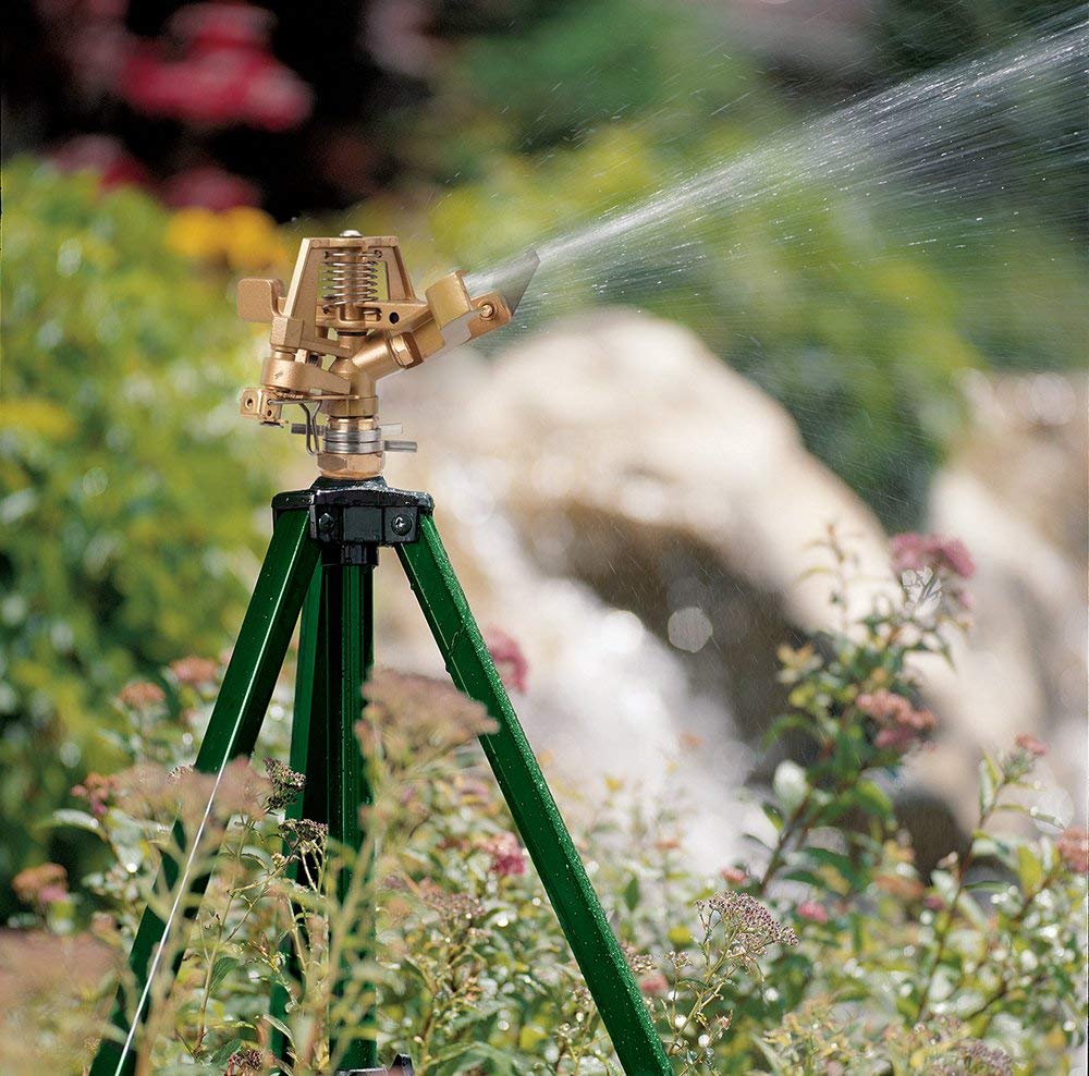 Orbit 56667N Zinc Impact Sprinkler on Tripod Base