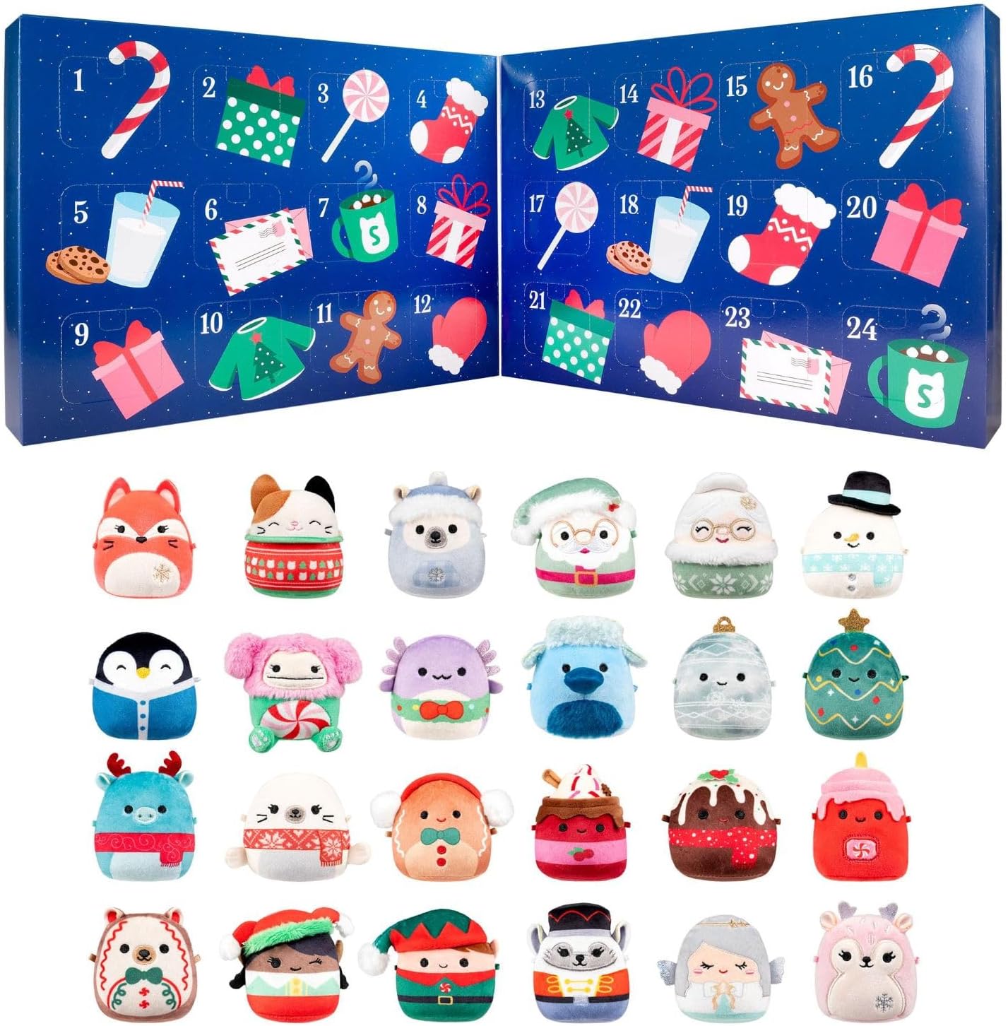 Micromallows Squishmallows Original Advent Calendar, Used-very good, open, scruffy box