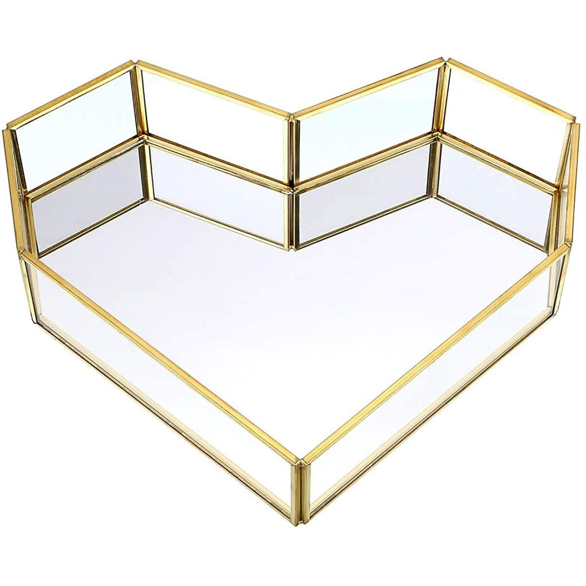 Mirrored Tray, Perfume Tray Candle Tray Mirror Tray Table Gold Ornate Tray Gold Vanity Tray Gold Drinks Tray Brass Mirror Tray Gold Finish Tray for