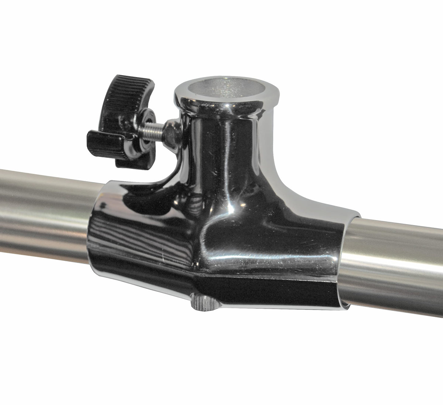 Taylor Made Boat Flag Pole Socket Rail Mount, Stainless Steel for 1/8" to 1-1/4" Rails, 1" Flag Staff with Thumb Screw, Adjustable to Any Angle,